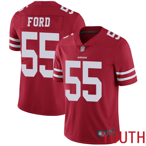 San Francisco 49ers Limited Red Youth Dee Ford Home NFL Jersey #55 Vapor Untouchable